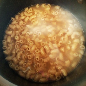 Boiling Goat Broth Pasta